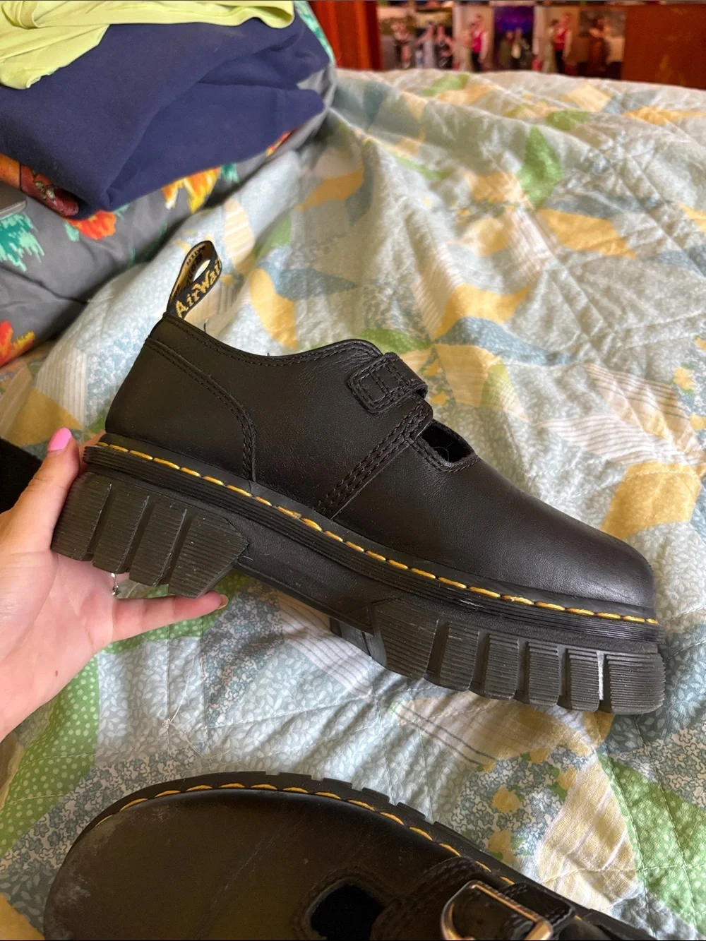 Dr. Martens Women's Audrick T-Bar Platform Mary Janes Woman’s Size 8